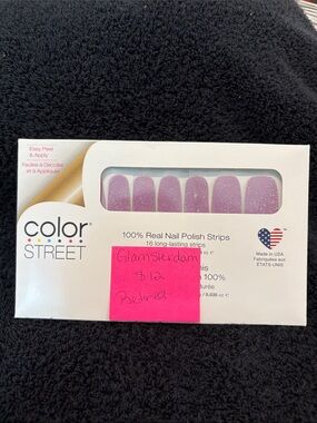Color Street Glamsterdam (Lavender Pink Glitter) Nail Strips by Color Street